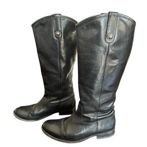 Frye Black Leather Riding Boots - Size 9